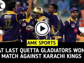 At last Quetta Gladiators won match against Karachi Kings