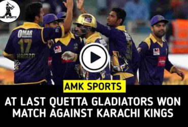 At last Quetta Gladiators won match against Karachi Kings