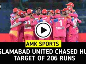 Islamabad United chased huge target of 206 runs