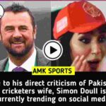 Due to his direct criticism of Pakistani cricketers wife, Simon Doull is currently trending on social media.