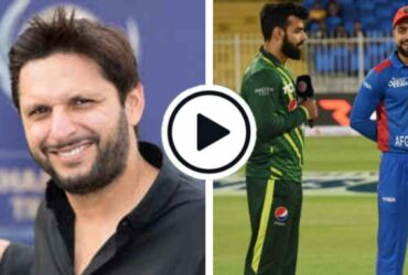 Shahid Afridi's statement on Afghanistan's second consecutive defeat was released.